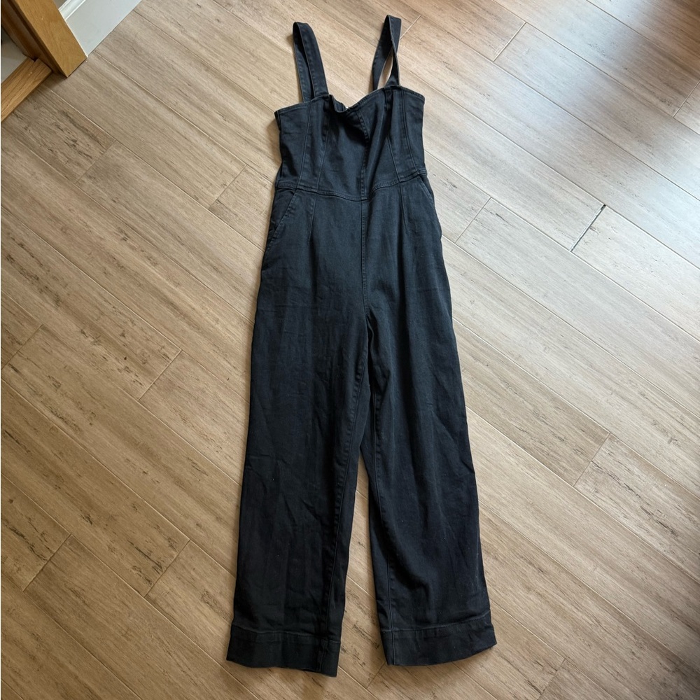 Dynamite Charcoal Jumpsuit with Buckle Detail
